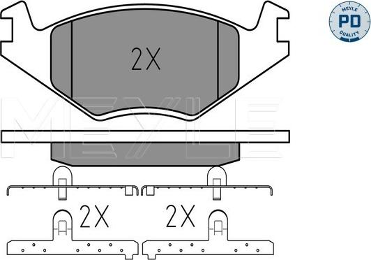 Meyle 025 208 8719/PD - Гальмівні колодки, дискові гальма autozip.com.ua