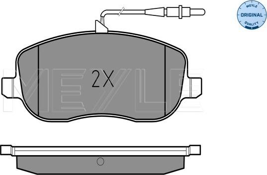 Meyle 025 202 6119/W - Гальмівні колодки, дискові гальма autozip.com.ua