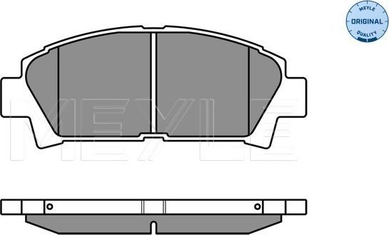 Meyle 025 219 6115/W - Гальмівні колодки, дискові гальма autozip.com.ua