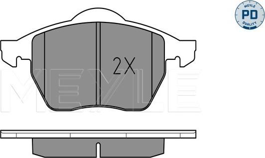 Meyle 025 219 1119/PD - Гальмівні колодки, дискові гальма autozip.com.ua