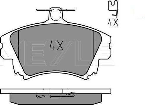 Meyle 025 219 8317 - Гальмівні колодки, дискові гальма autozip.com.ua