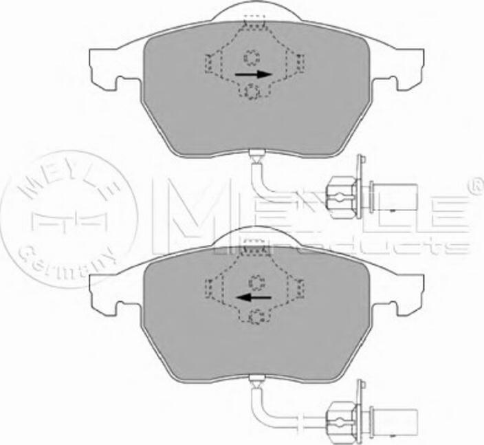 Meyle 025 219 3819/W - Гальмівні колодки, дискові гальма autozip.com.ua