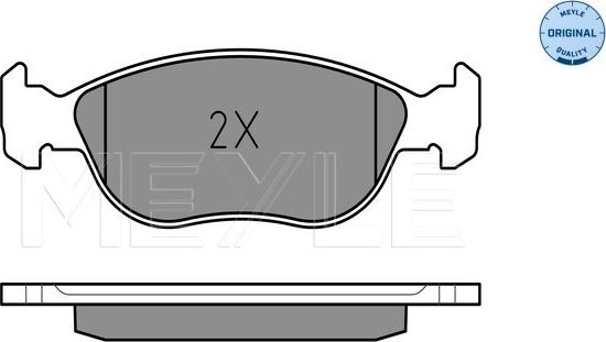 Meyle 025 219 2717/W - Гальмівні колодки, дискові гальма autozip.com.ua