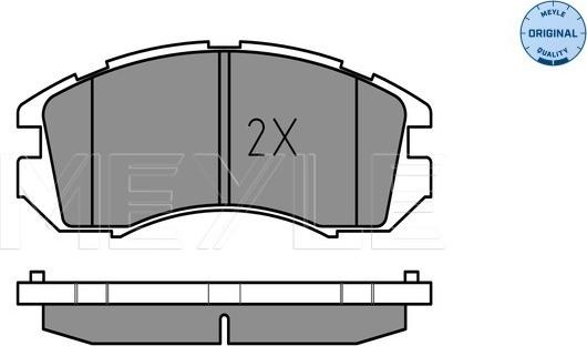 Meyle 025 214 9517/W - Гальмівні колодки, дискові гальма autozip.com.ua