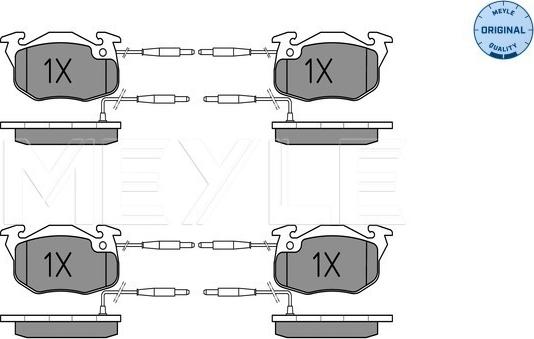 Meyle 025 214 1418/W - Гальмівні колодки, дискові гальма autozip.com.ua