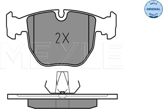 Meyle 025 214 8619 - Комплект гальмівних колодок з 4 шт. дисків autozip.com.ua