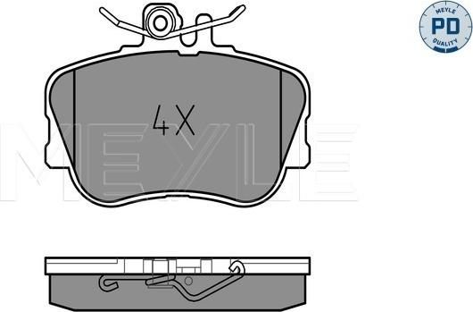 Meyle 025 214 3920/PD - Гальмівні колодки, дискові гальма autozip.com.ua