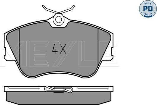 Meyle 025 214 7919/PD - Гальмівні колодки, дискові гальма autozip.com.ua