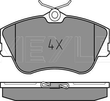 Meyle 025 214 7919 - Гальмівні колодки, дискові гальма autozip.com.ua