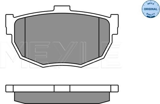 Meyle 025 215 5314/W - Гальмівні колодки, дискові гальма autozip.com.ua