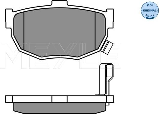 Meyle 025 215 5314/W - Гальмівні колодки, дискові гальма autozip.com.ua