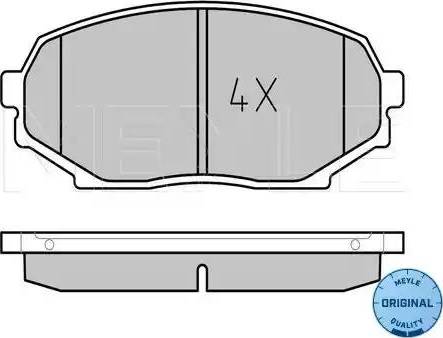 Meyle 025 215 5215 - Гальмівні колодки, дискові гальма autozip.com.ua