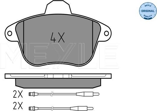 Meyle 025 215 0717/W - Гальмівні колодки, дискові гальма autozip.com.ua