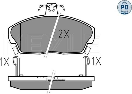 Meyle 025 215 1518/PD - Гальмівні колодки, дискові гальма autozip.com.ua