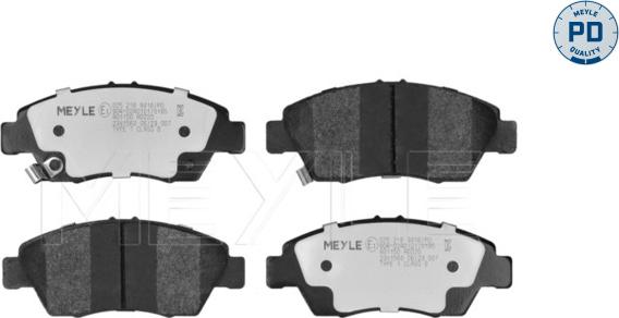 Meyle 025 216 9416/PD - Гальмівні колодки, дискові гальма autozip.com.ua