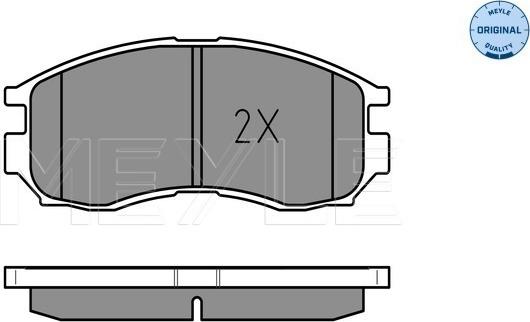 Meyle 025 216 4716/W - Гальмівні колодки, дискові гальма autozip.com.ua