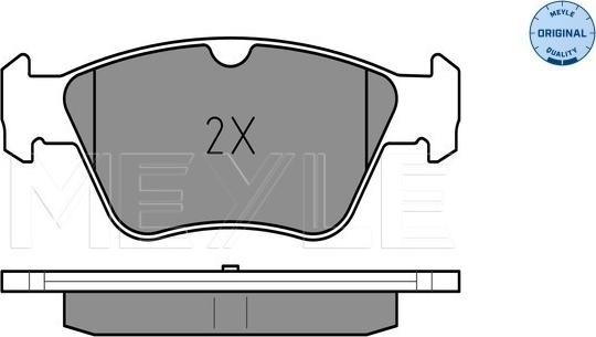 Meyle 025 216 6419 - Гальмівні колодки, дискові гальма autozip.com.ua