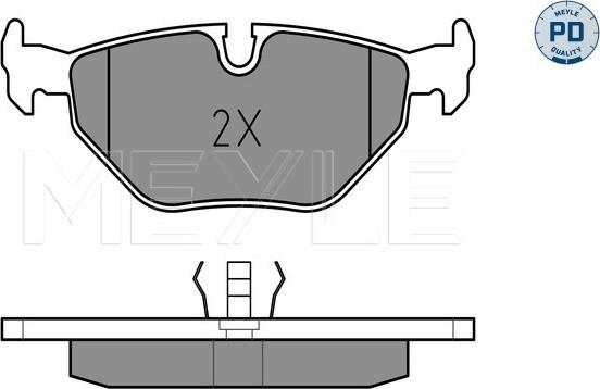 Meyle 025 216 0717/PD - Гальмівні колодки, дискові гальма autozip.com.ua