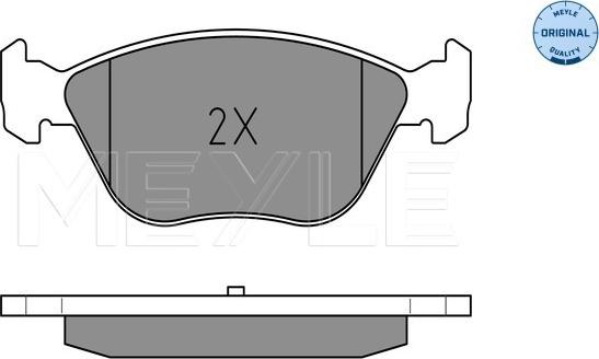 Meyle 025 216 3619/W - Гальмівні колодки, дискові гальма autozip.com.ua