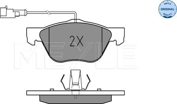 Meyle 025 216 3619/W - Гальмівні колодки, дискові гальма autozip.com.ua