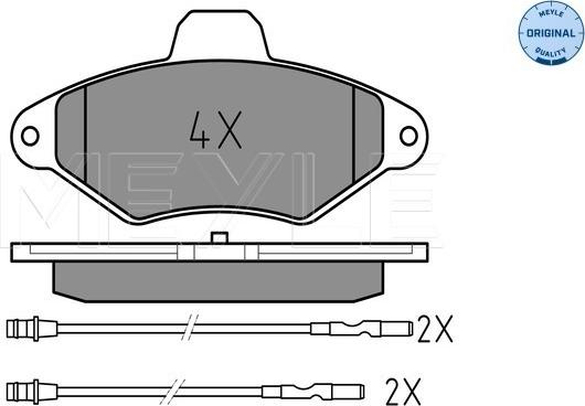 Meyle 025 216 3117/W - Гальмівні колодки, дискові гальма autozip.com.ua