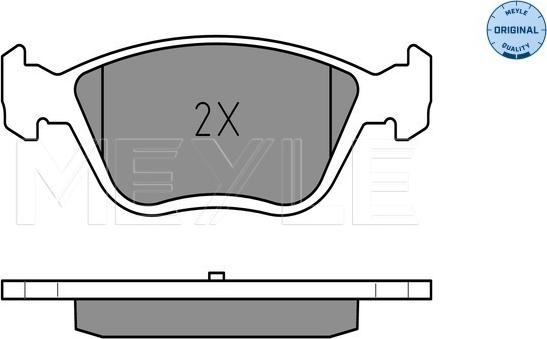 Meyle 025 216 3719/W - Гальмівні колодки, дискові гальма autozip.com.ua