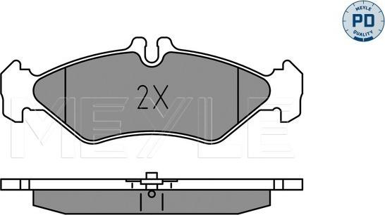 Meyle 025 216 2117/PD - Гальмівні колодки, дискові гальма autozip.com.ua