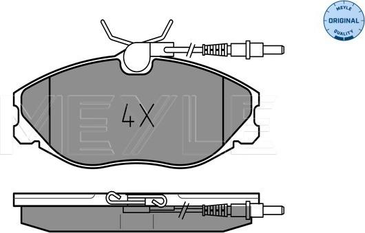 Meyle 025 216 7419/W - Гальмівні колодки, дискові гальма autozip.com.ua