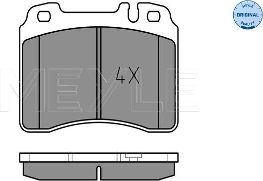 Meyle 025 211 5316 - Гальмівні колодки, дискові гальма autozip.com.ua