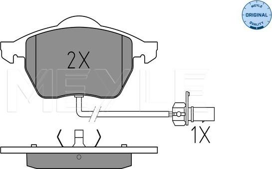 Meyle 025 218 4919/W - Гальмівні колодки, дискові гальма autozip.com.ua