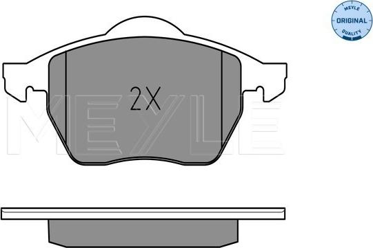 Meyle 025 218 4919/W - Гальмівні колодки, дискові гальма autozip.com.ua