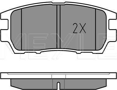 Meyle 025 218 4014/PD - Гальмівні колодки, дискові гальма autozip.com.ua