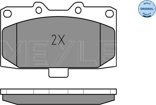 Meyle 025 218 5415/W - Гальмівні колодки, дискові гальма autozip.com.ua