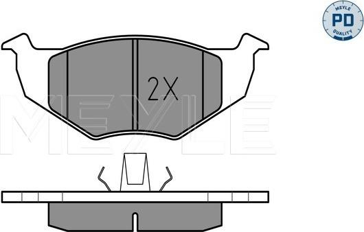 Meyle 025 218 6615/PD - Гальмівні колодки, дискові гальма autozip.com.ua