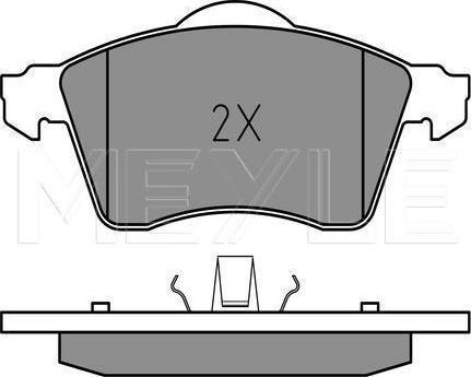 Meyle 025 218 8319 - Гальмівні колодки, дискові гальма autozip.com.ua