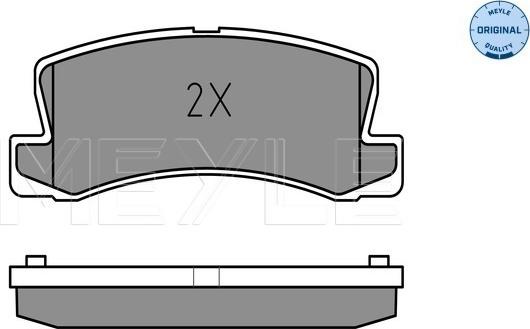 Meyle 025 218 3315/W - Гальмівні колодки, дискові гальма autozip.com.ua