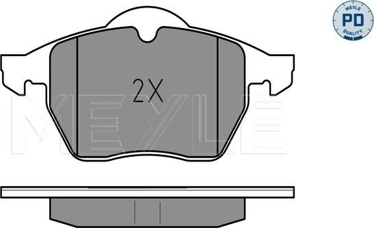 Meyle 025 218 2919/PD - Гальмівні колодки, дискові гальма autozip.com.ua