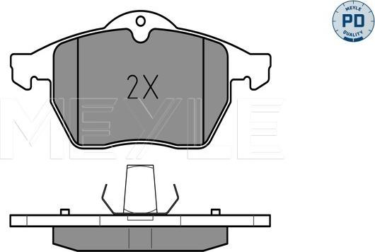 Meyle 025 218 2919/PD - Гальмівні колодки, дискові гальма autozip.com.ua