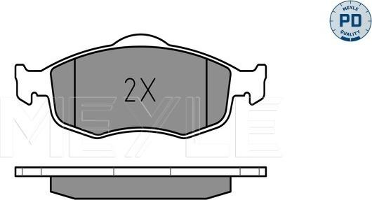 Meyle 025 213 9618/PD - Гальмівні колодки, дискові гальма autozip.com.ua