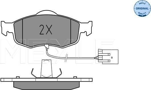 Meyle 025 213 9618/W - Гальмівні колодки, дискові гальма autozip.com.ua