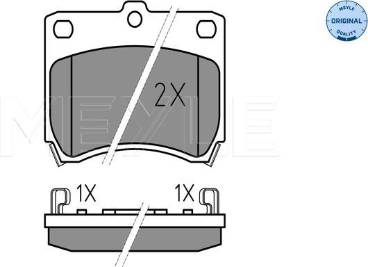 Meyle 025 213 5514/W - Гальмівні колодки, дискові гальма autozip.com.ua