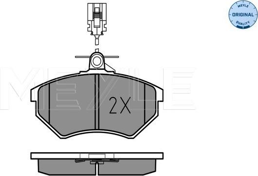 Meyle 025 213 6619/W - Гальмівні колодки, дискові гальма autozip.com.ua