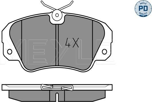 Meyle 025 213 6819/PD - Гальмівні колодки, дискові гальма autozip.com.ua