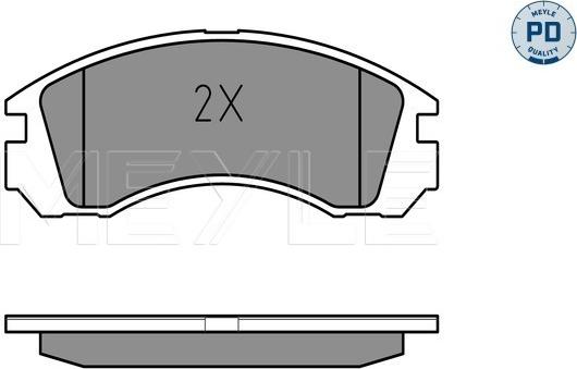 Meyle 025 213 6315/PD - Гальмівні колодки, дискові гальма autozip.com.ua