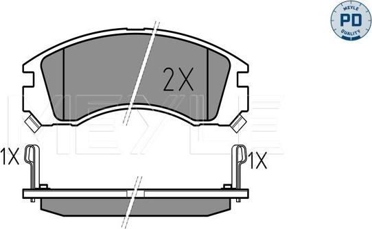 Meyle 025 213 6315/PD - Гальмівні колодки, дискові гальма autozip.com.ua