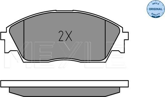 Meyle 025 213 2215/W - Гальмівні колодки, дискові гальма autozip.com.ua