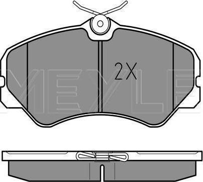 Meyle 025 212 0519/W - Гальмівні колодки, дискові гальма autozip.com.ua