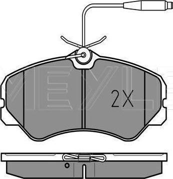 Meyle 025 212 0519/W - Гальмівні колодки, дискові гальма autozip.com.ua