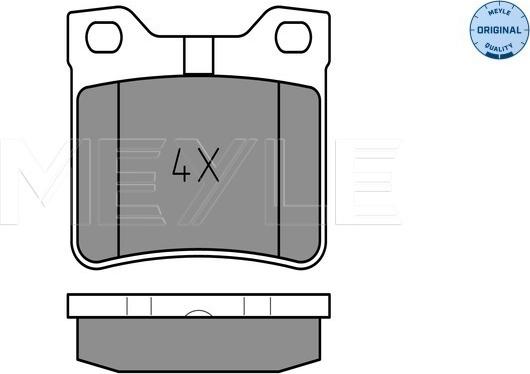 Meyle 025 212 7817/W - Гальмівні колодки, дискові гальма autozip.com.ua