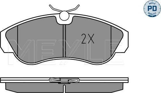 Meyle 025 217 9919/PD - Гальмівні колодки, дискові гальма autozip.com.ua